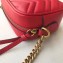 Gucci GG Marmont Mini Matelassé Shoulder Camera Bag 448065 Leather Red