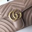 Gucci GG Marmont Small Matelassé Shoulder Bag 443497 Leather Nude