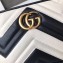 Gucci GG Marmont Mini Matelassé Shoulder Camera Bag 448065 Leather Black/White