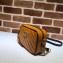 Gucci GG Marmont Mini Matelassé Shoulder Camera Bag 448065 Diagonal Leather Brown