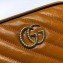Gucci GG Marmont Mini Matelassé Shoulder Camera Bag 448065 Diagonal Leather Brown