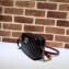 Gucci GG Marmont Mini Matelassé Shoulder Camera Bag 448065 Diagonal Leather Black