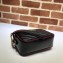 Gucci GG Marmont Mini Matelassé Shoulder Camera Bag 448065 Diagonal Leather Black