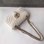 Gucci GG Marmont Small Matelassé Shoulder Bag 443497 Leather White