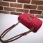 Gucci GG Marmont Small Matelassé Shoulder Bag 443497 Velvet Red