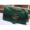 Gucci GG Marmont Mini Matelassé Shoulder Bag 446744 Leather Green