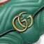 Gucci GG Marmont Mini Matelassé Shoulder Bag 446744 Leather Green