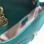 Gucci GG Marmont Mini Matelassé Shoulder Bag 446744 Leather Green
