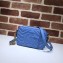 Gucci GG Marmont Mini Matelassé Shoulder Camera Bag 448065 Leather Sky Blue