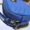 Gucci GG Marmont Mini Matelassé Shoulder Camera Bag 448065 Leather Sky Blue