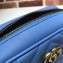 Gucci GG Marmont Mini Matelassé Shoulder Camera Bag 448065 Leather Sky Blue
