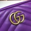 Gucci GG Marmont Mini Matelassé Shoulder Camera Bag 448065 Leather Purple