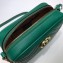 Gucci GG Marmont Mini Matelassé Shoulder Camera Bag 448065 Leather Green