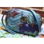 Gucci GG Marmont Mini Matelassé Shoulder Camera Bag 448065 Leather Garden Sky Blue