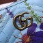 Gucci GG Marmont Mini Matelassé Shoulder Camera Bag 448065 Leather Garden Sky Blue