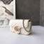 Gucci GG Marmont Matelassé Super Mini Shoulder Bag 476433 Leather White