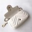 Gucci GG Marmont Matelassé Super Mini Shoulder Bag 476433 Leather White