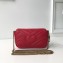 Gucci GG Marmont Matelassé Super Mini Shoulder Bag 476433 Leather Red