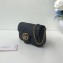 Gucci GG Marmont Matelassé Super Mini Shoulder Bag 476433 Leather Black