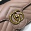 Gucci GG Marmont Matelassé Super Mini Shoulder Bag 476433 Leather Nude