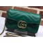 Gucci GG Marmont Matelassé Super Mini Shoulder Bag 476433 Leather Green