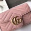 Gucci GG Marmont Matelassé Super Mini Shoulder Bag 476433 Leather Pink