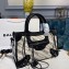Balenciaga All Over Logo Canvas Classic City Small Bag Creamy