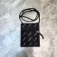 Balenciaga Explorer Pouch Strap Small Crossbody Phone Bag Nylon All Over Logo Black