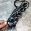 Balenciaga Explorer Pouch Strap Small Crossbody Phone Bag Leather All Over Logo Monogram Black
