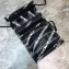 Balenciaga Explorer Pouch Strap Small Crossbody Phone Bag Leather All Over Logo Monogram Black