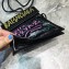 Balenciaga Explorer Pouch Strap Small Crossbody Phone Bag Leather Graffiti Black/Multicolor