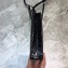 Balenciaga North-South Mini Shopping Phone Holder Bag Crocodile embossed Black