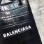 Balenciaga North-South Mini Shopping Phone Holder Bag Crocodile embossed Black