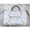 Balenciaga Classic Mini City Bag White/Gold