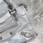 Balenciaga Classic Mini City Bag Pale Gray/Metallic Silver