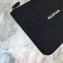 Balenciaga Everyday Logo Pouch Clutch Medium Bag Glitter Black