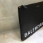 Balenciaga Ville Pouch Clutch Large Bag Black/White
