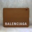Balenciaga Ville Pouch Clutch Large Bag Brown
