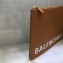 Balenciaga Ville Pouch Clutch Large Bag Brown