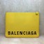 Balenciaga Ville Pouch Clutch Large Bag Yellow