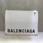 Balenciaga Ville Pouch Clutch Large Bag White