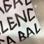 Balenciaga Classic Pouch Clutch Bag All Over Logo White