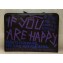 Balenciaga Bazar Pouch Clutch Bag Graffiti Black/Purple