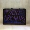 Balenciaga Bazar Pouch Clutch Bag Graffiti Black/Purple