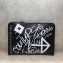 Balenciaga Bazar Pouch Clutch Bag Graffiti Black/White