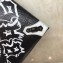 Balenciaga Classic City Pouch Clutch Bag Graffiti Black/White