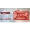 Balenciaga Classic City Pouch Clutch Bag with Strap Red