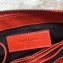 Balenciaga Classic City Pouch Clutch Bag with Strap Red