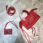 Balenciaga Classic City Nano Bag in Goatskin Red/Silver