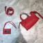 Balenciaga Classic City Nano Bag in Goatskin Red/Silver